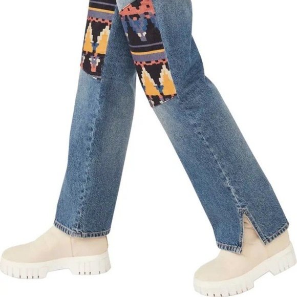 FREE PEOPLE WE THE FREE Rocky Mountain Straight Leg Jeans - Picture 6 of 8
